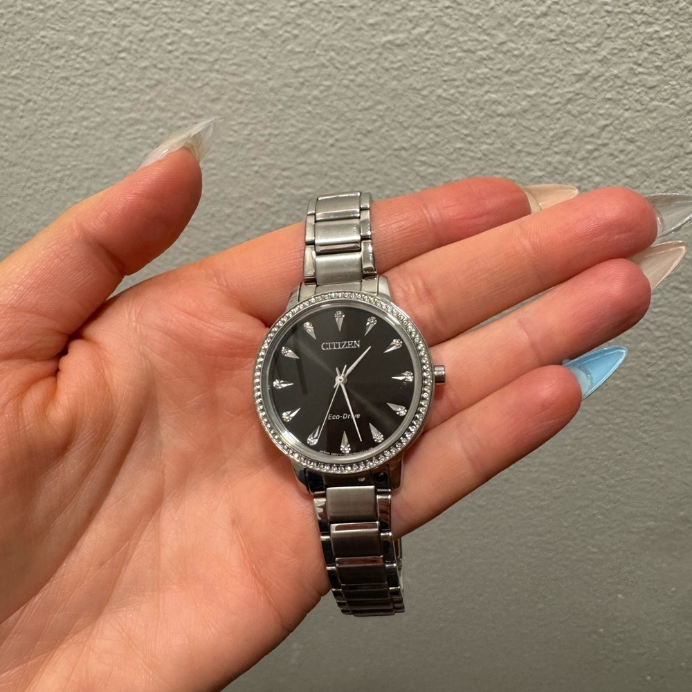 Womens Citizen silhouette crystal watch